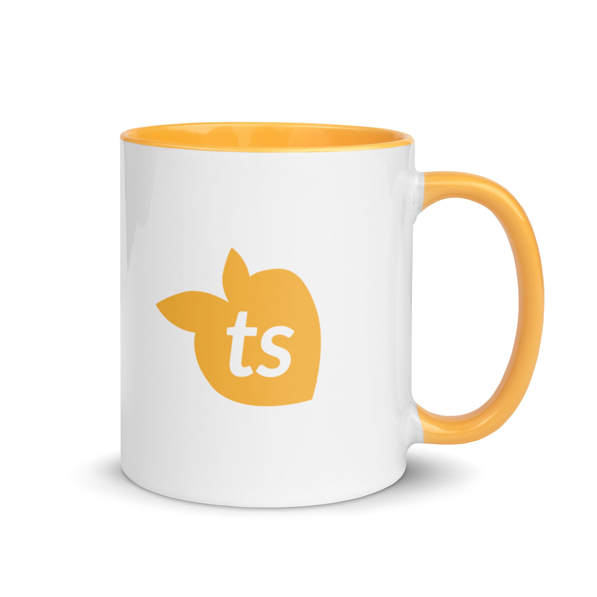 tsgabrielle® • Mug with Color Golden Yellow Inside • Ceramic • 325 ml