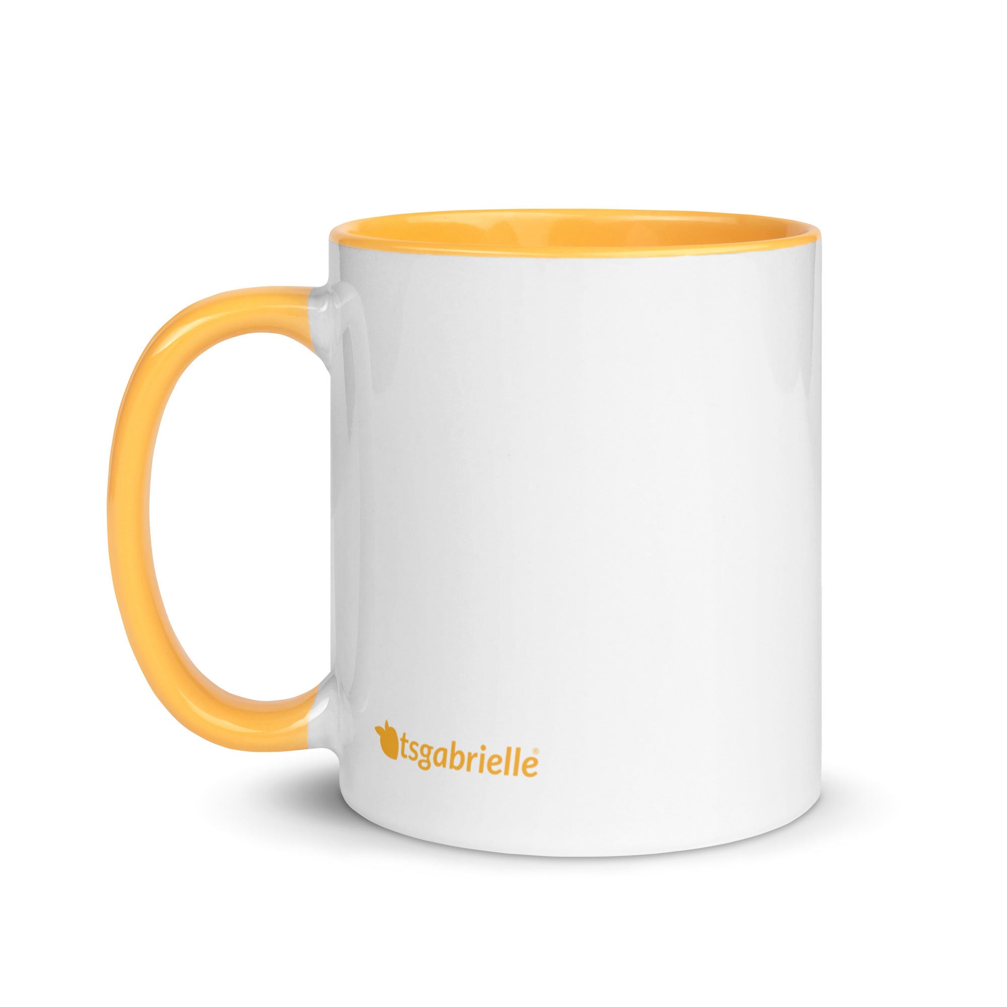 tsgabrielle® • Mug with Color Golden Yellow Inside • Ceramic • 325 ml