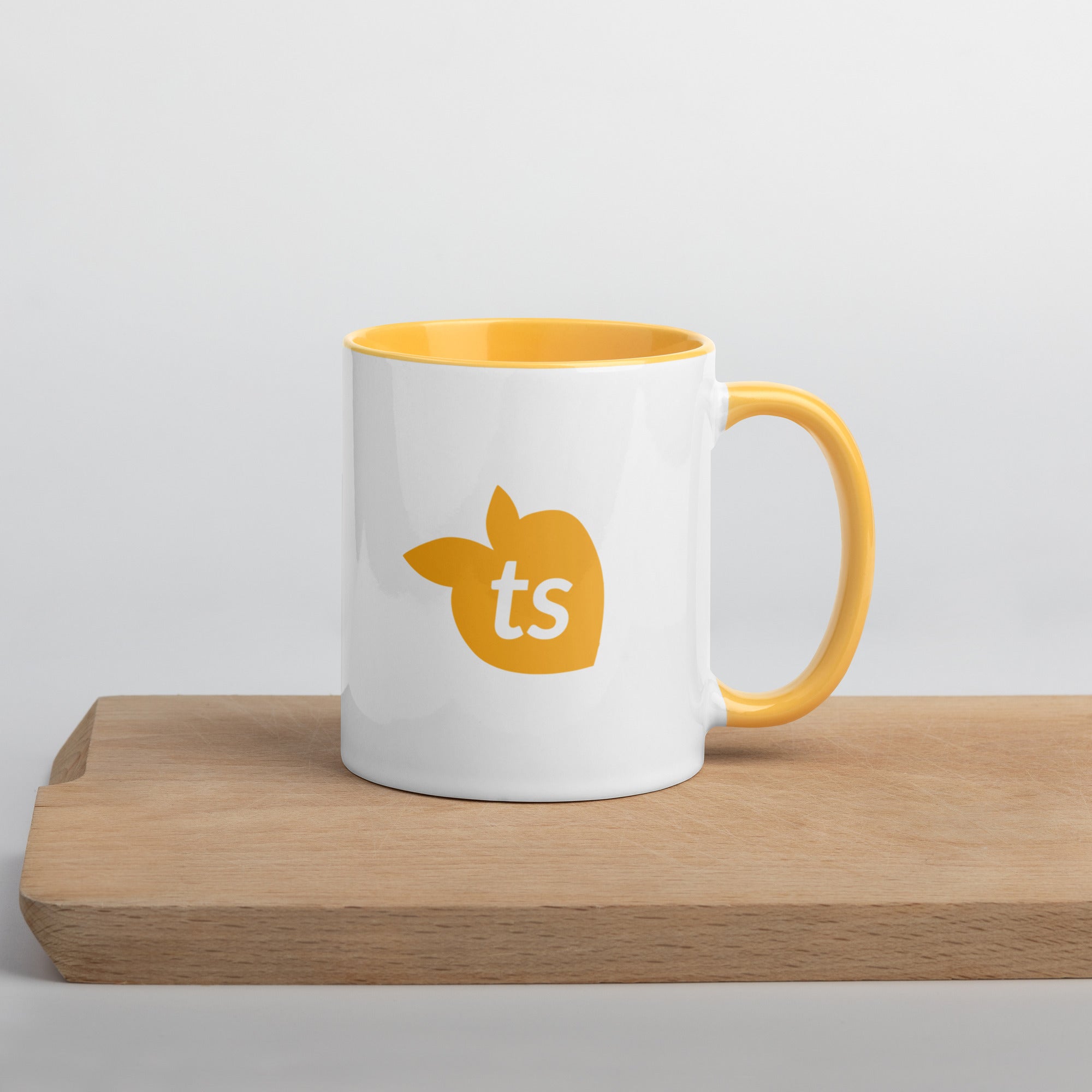 tsgabrielle® • Mug with Color Golden Yellow Inside • Ceramic • 325 ml
