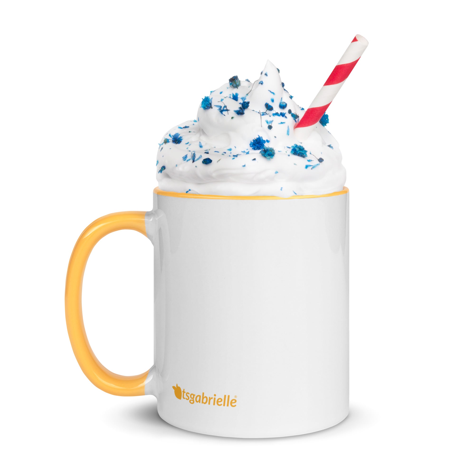 tsgabrielle® • Mug with Color Golden Yellow Inside • Ceramic • 325 ml