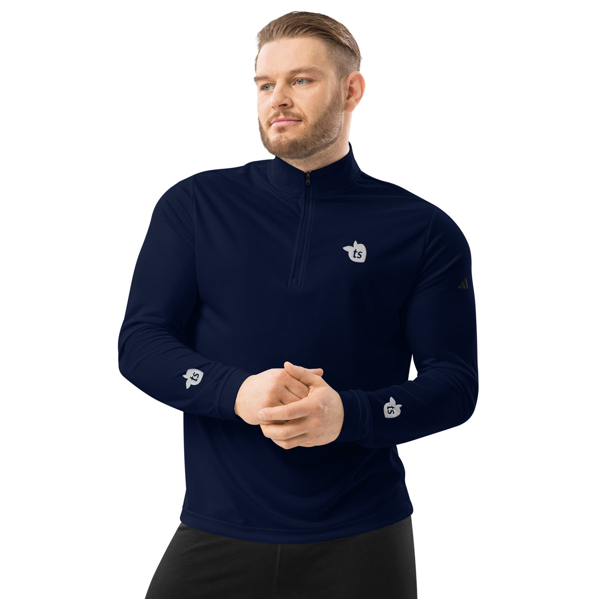 adidas® by tsgabrielle® • For Him 👔 • Quarter Zip Pullover • Dark Colors • Collegiate Navy Long
