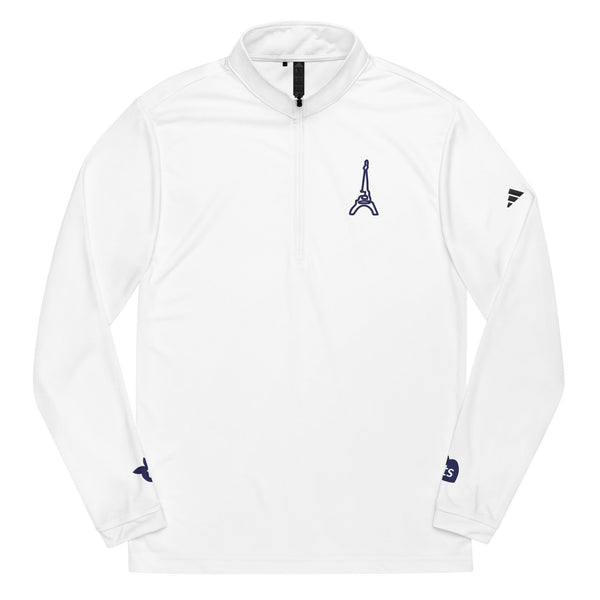 adidas® by tsgabrielle® • For Him 👔 • Paris - La Tour Eiffel • Quarter Zip Pullover • White • White Long