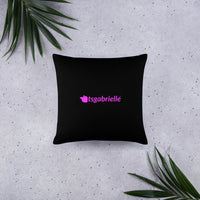 tsgabrielle® • Flamant 🦩 Rose • Pillows • Black • 3 Sizes