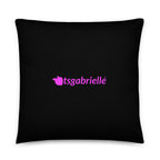 tsgabrielle® • Flamant Rose • Pillows • Black • 3 Sizes