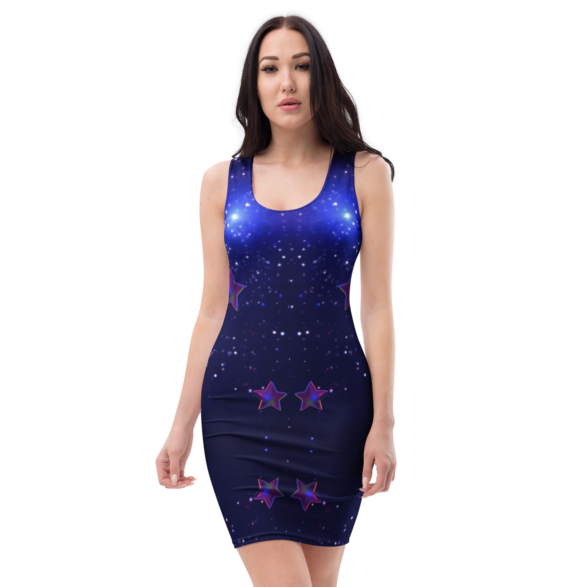 tsgabrielle® • For Her👗 • 🌌✨ Édition Spatiale • Cosmic Edition • Bodycon Dress • Sleeveless Stretchable