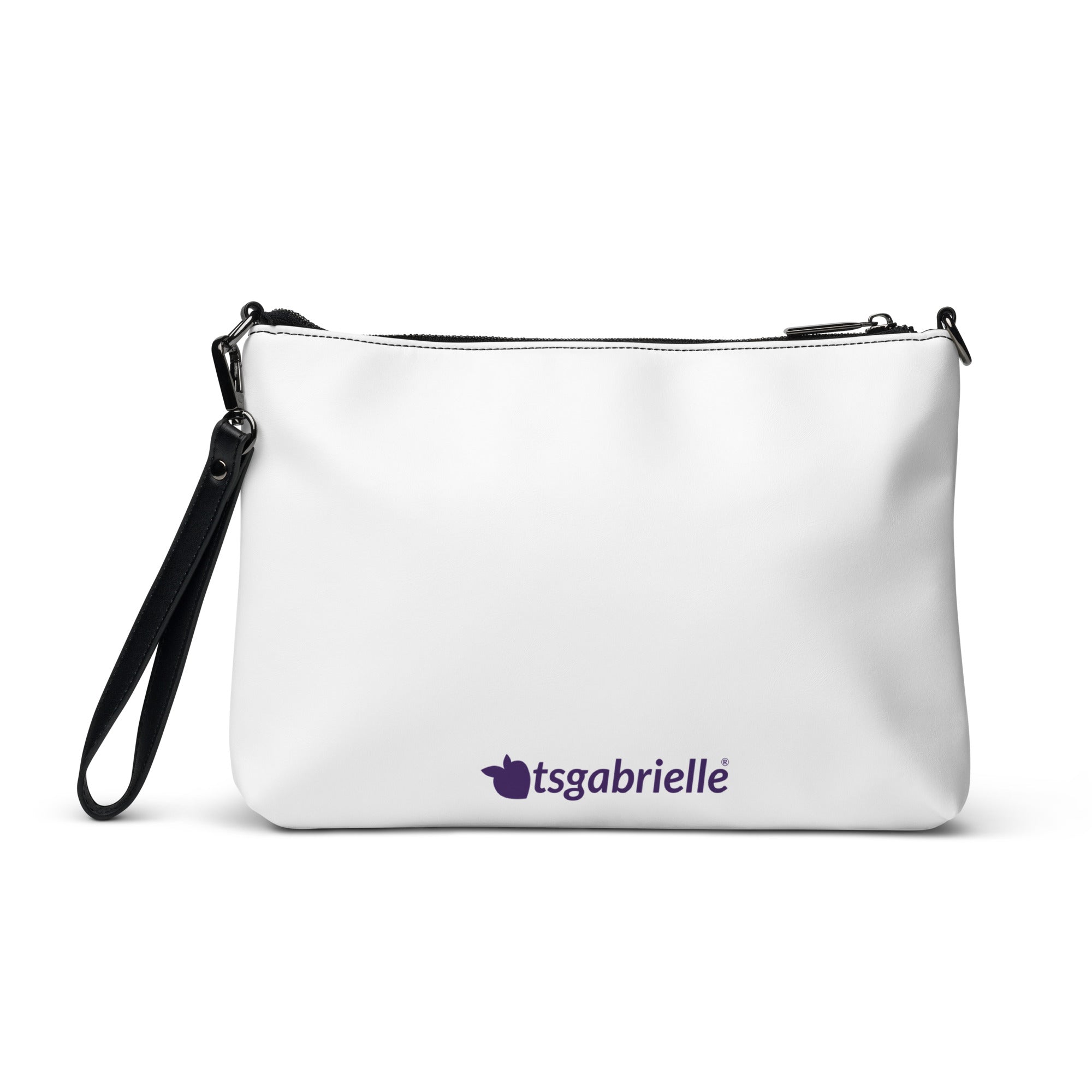 tsgabrielle® • Paris - Notre-Dame Cathedral • Crossbody Bag • White • 11″ × 8″ •