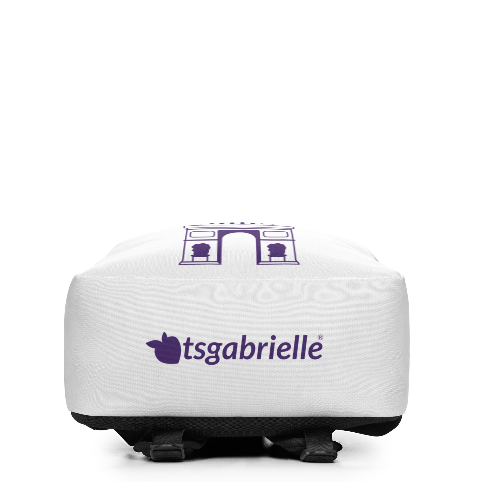 tsgabrielle® • Paris - Arc de Triomphe • Minimalist Backpack • White •