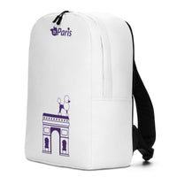 tsgabrielle® • Paris - Arc de Triomphe • Minimalist Backpack • White •