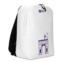 tsgabrielle® • Paris - Arc de Triomphe • Minimalist Backpack • White •