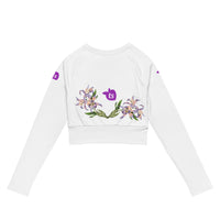tsgabrielle® • Trans / Women's • TransFLOWer • Long-Sleeve Crop Top • White