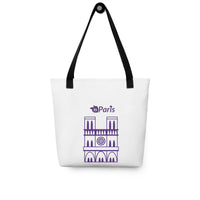 tsgabrielle® • Paris - Notre-Dame Cathedral • Tote Bag • White • 39 cm x 39 cm