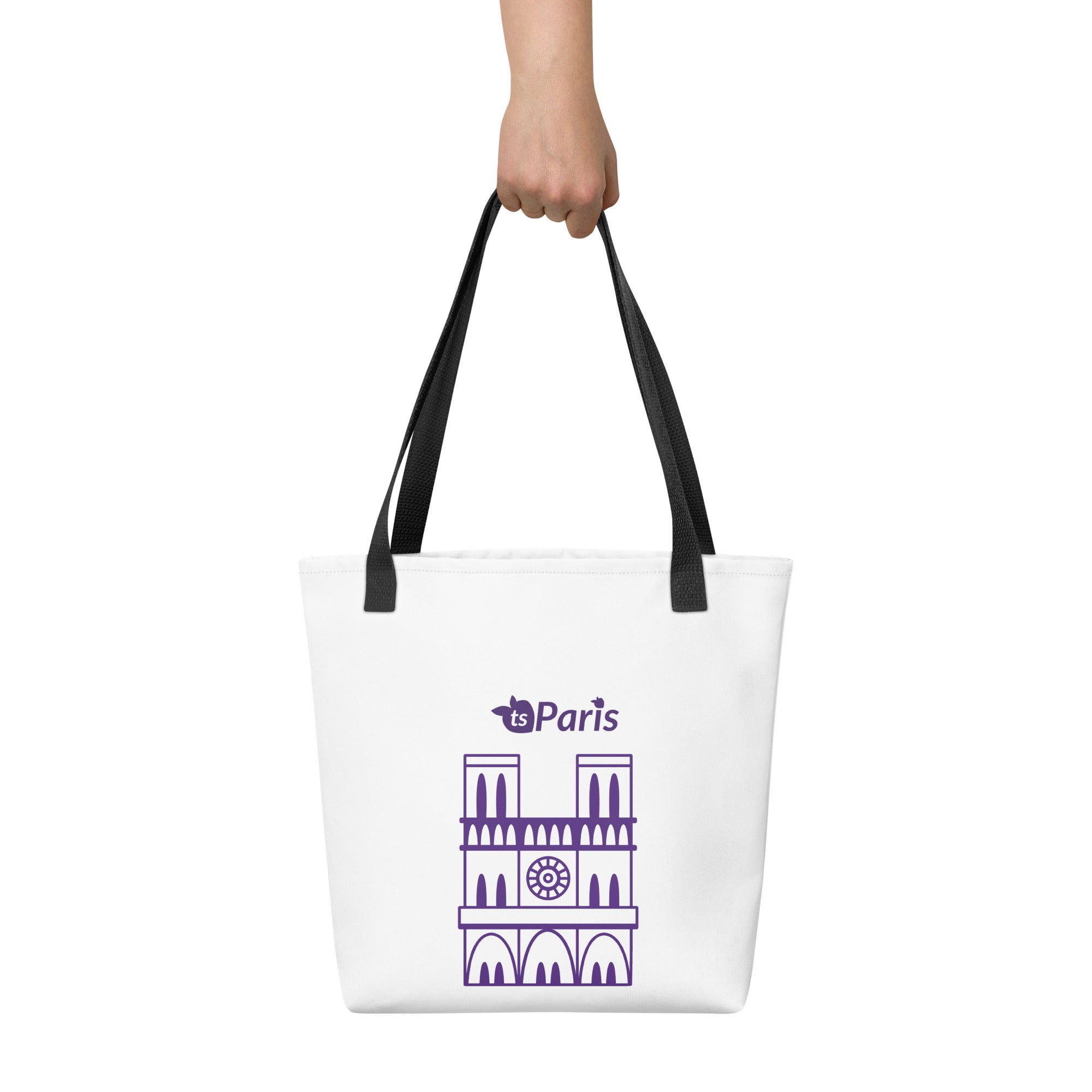 tsgabrielle® • Paris - Notre-Dame Cathedral • Tote Bag • White • 39 cm x 39 cm