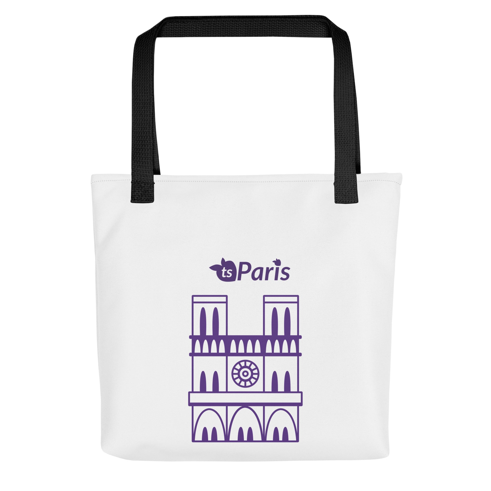 tsgabrielle® • Paris - Notre-Dame Cathedral • Tote Bag • White • 39 cm x 39 cm