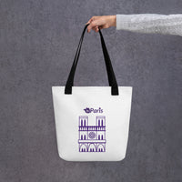 tsgabrielle® • Paris - Notre-Dame Cathedral • Tote Bag • White • 39 cm x 39 cm
