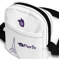 tsgabrielle® • Paris - La Tour Eiffel • Utility Crossbody Bag • White •