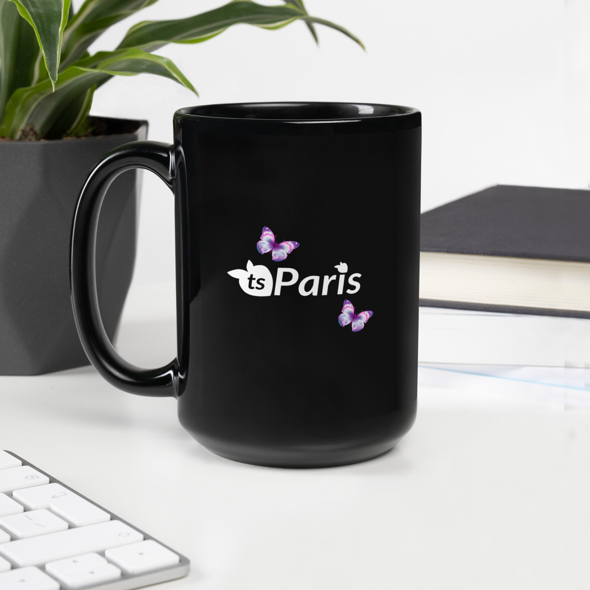 tsgabrielle® • Paris • Glossy Mug • Black • Ceramic • 2 Sizes •
