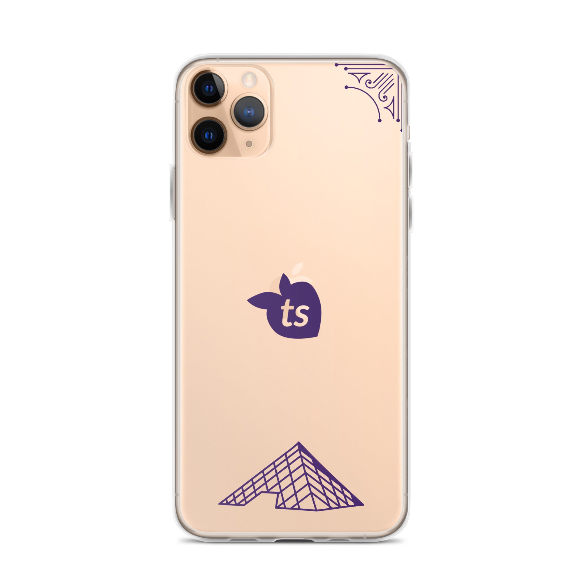 tsgabrielle® • Paris - The Louvre Pyramid • Clear Case Compatible with iPhone® • Latest Models • iPhone 11 Pro Max Clear Back cover
