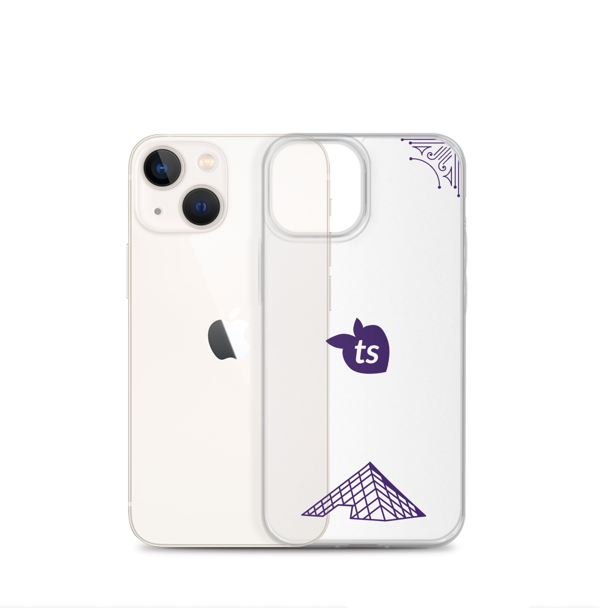 tsgabrielle® • Paris - The Louvre Pyramid • Clear Case Compatible with iPhone® • Latest Models •