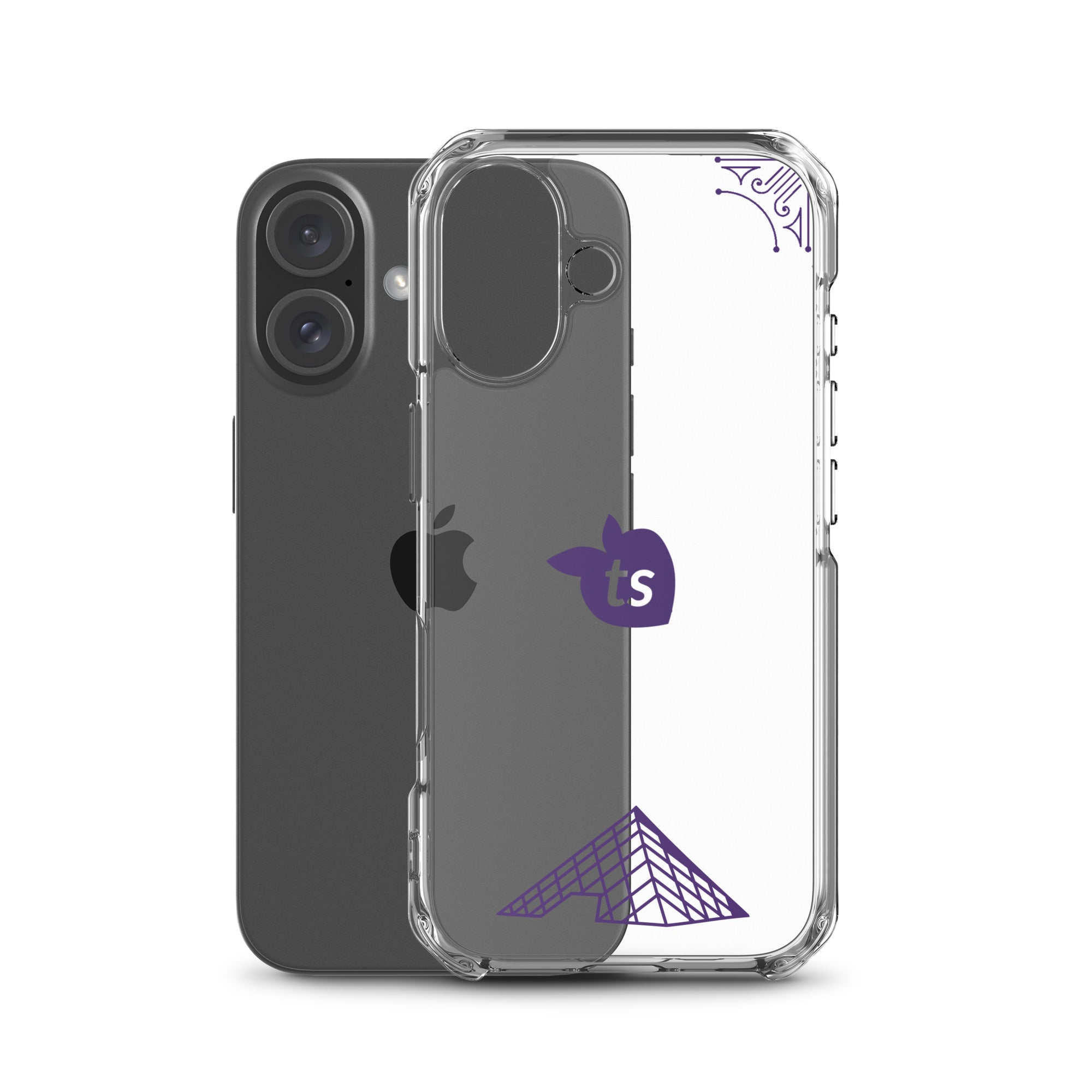 tsgabrielle® • Paris - The Louvre Pyramid • Clear Case Compatible with iPhone® • Latest Models •