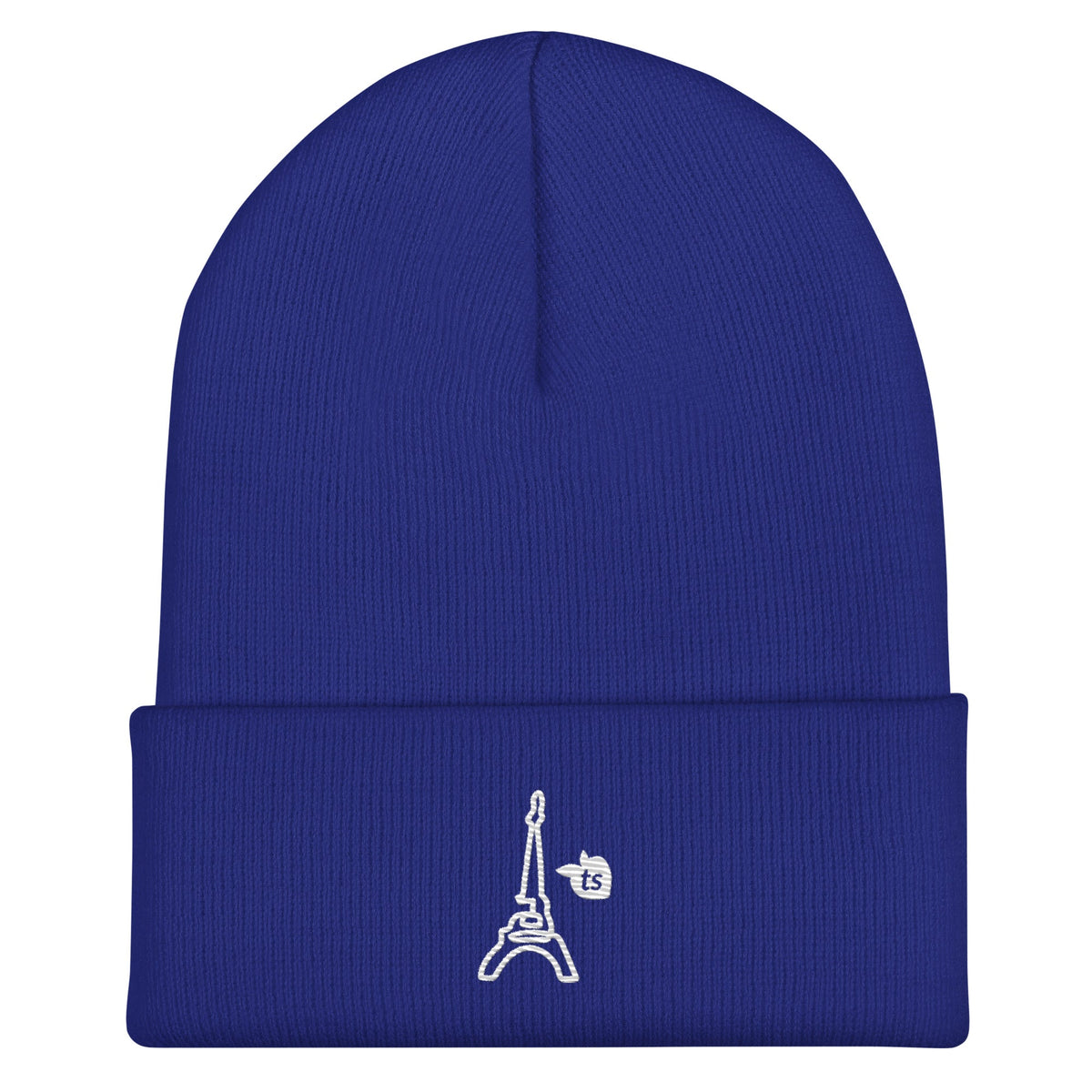 tsgabrielle® • Paris - La Tour Eiffel • Cuffed Beanie Red • Blue • Blue One size Acrylic