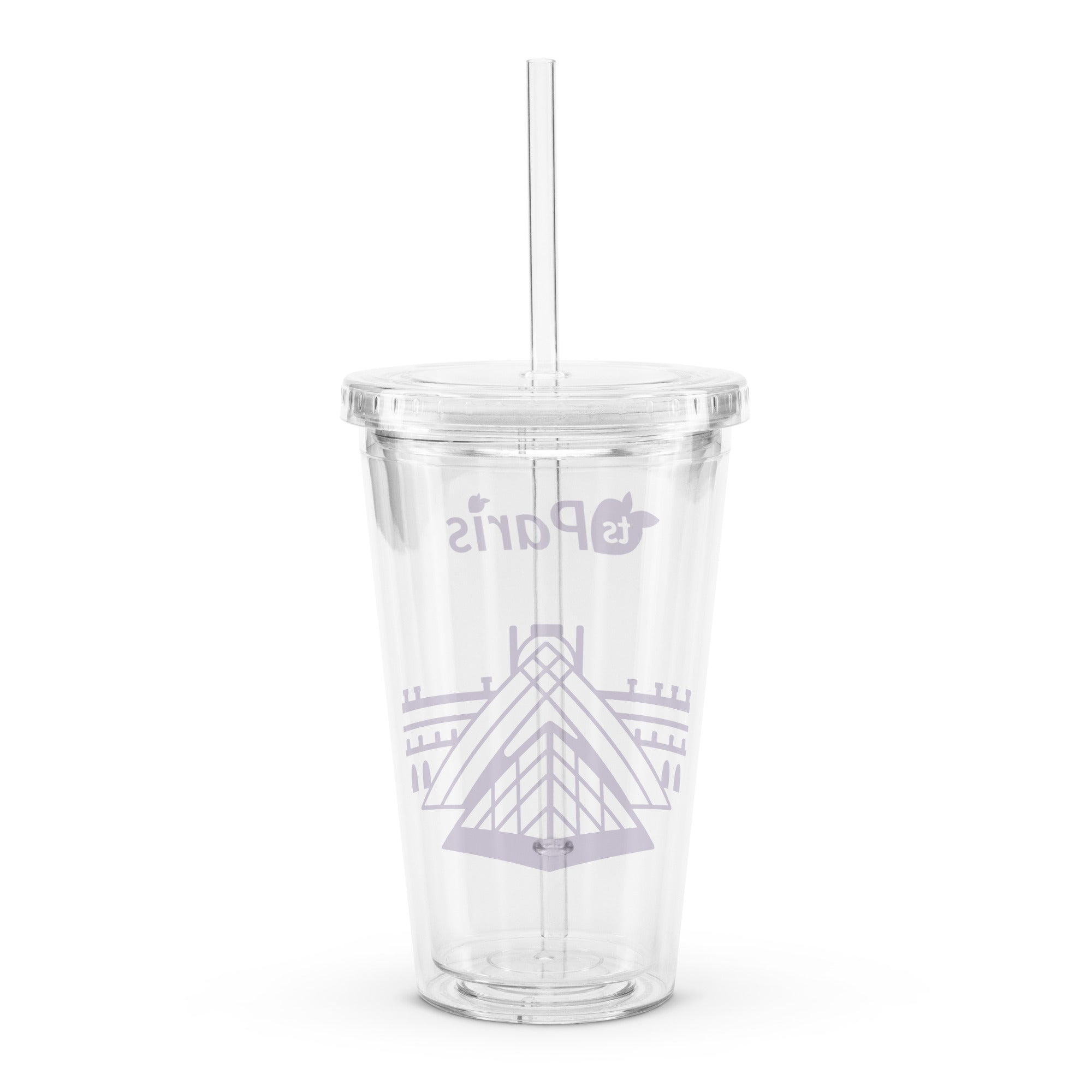 tsgabrielle® • Paris - The Louvre Pyramid • Plastic Tumbler • Clear • 590 ml