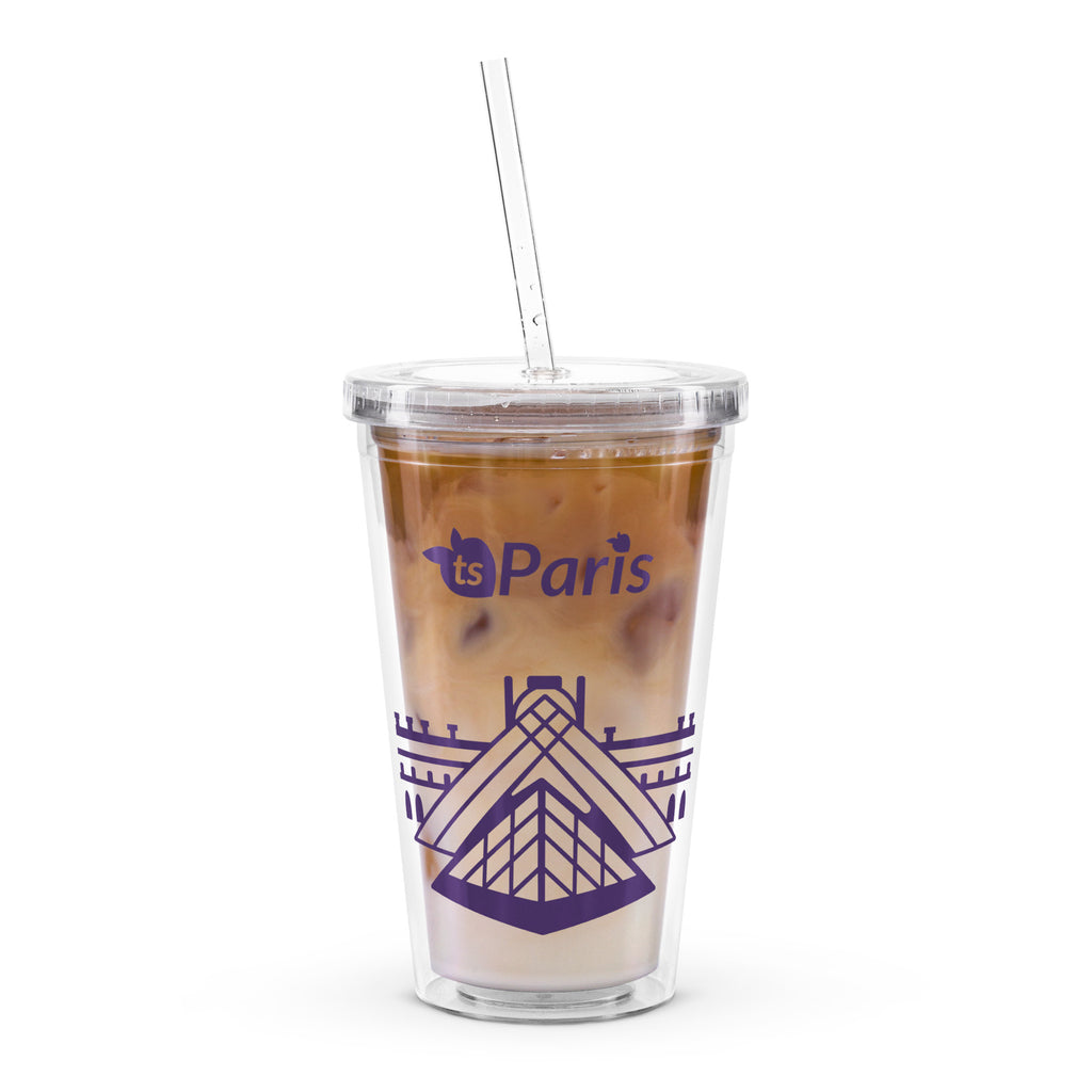 tsgabrielle® • Paris - The Louvre Pyramid • Plastic Tumbler • Clear • 590 ml