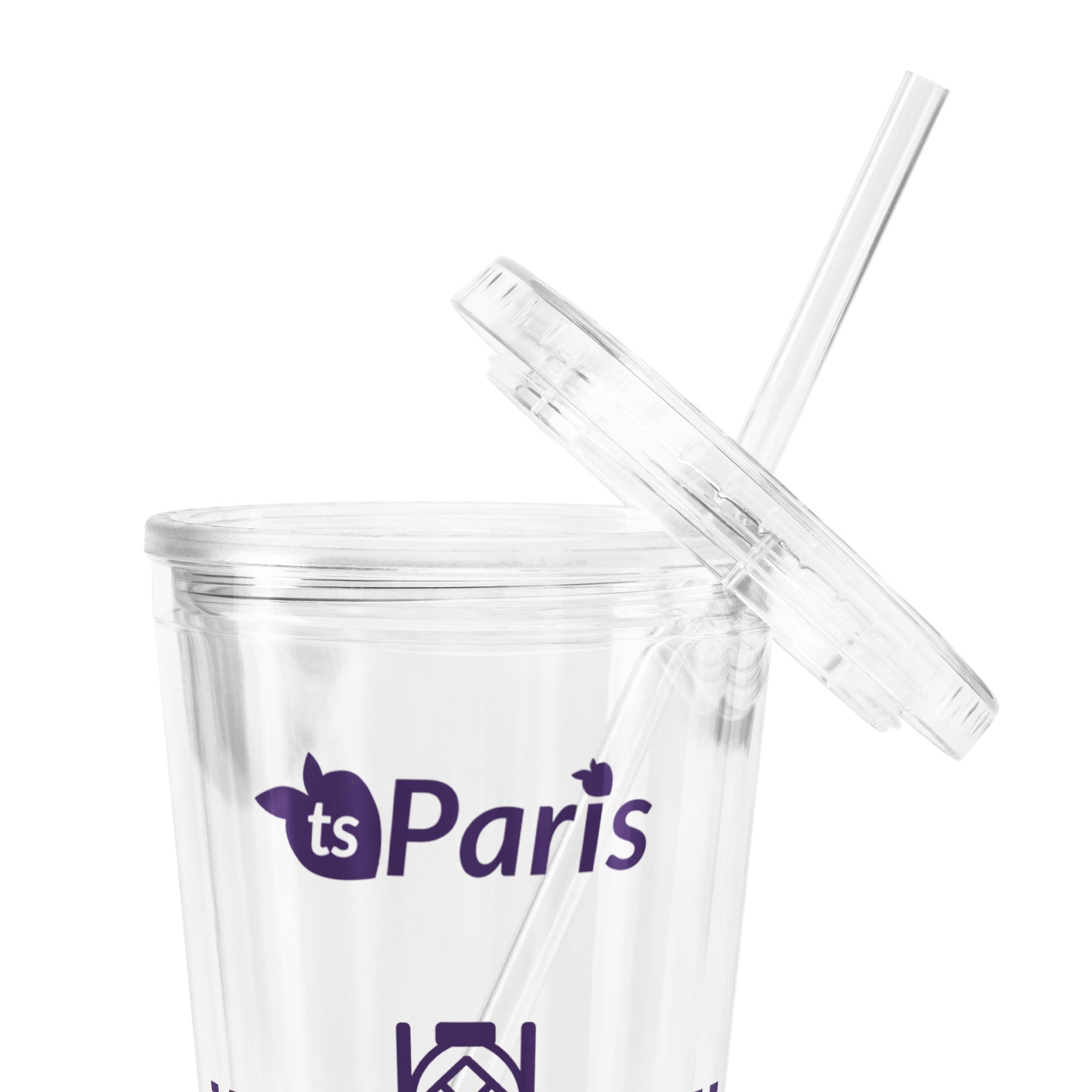 tsgabrielle® • Paris - The Louvre Pyramid • Plastic Tumbler • Clear • 590 ml