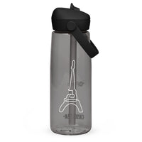 CamelBak® Eddy® by tsgabrielle® • Paris - La Tour Eiffel • Sports Water Bottle • Flip Straw • 4 Colors • 25 oz • Charcoal Plastic 25 oz