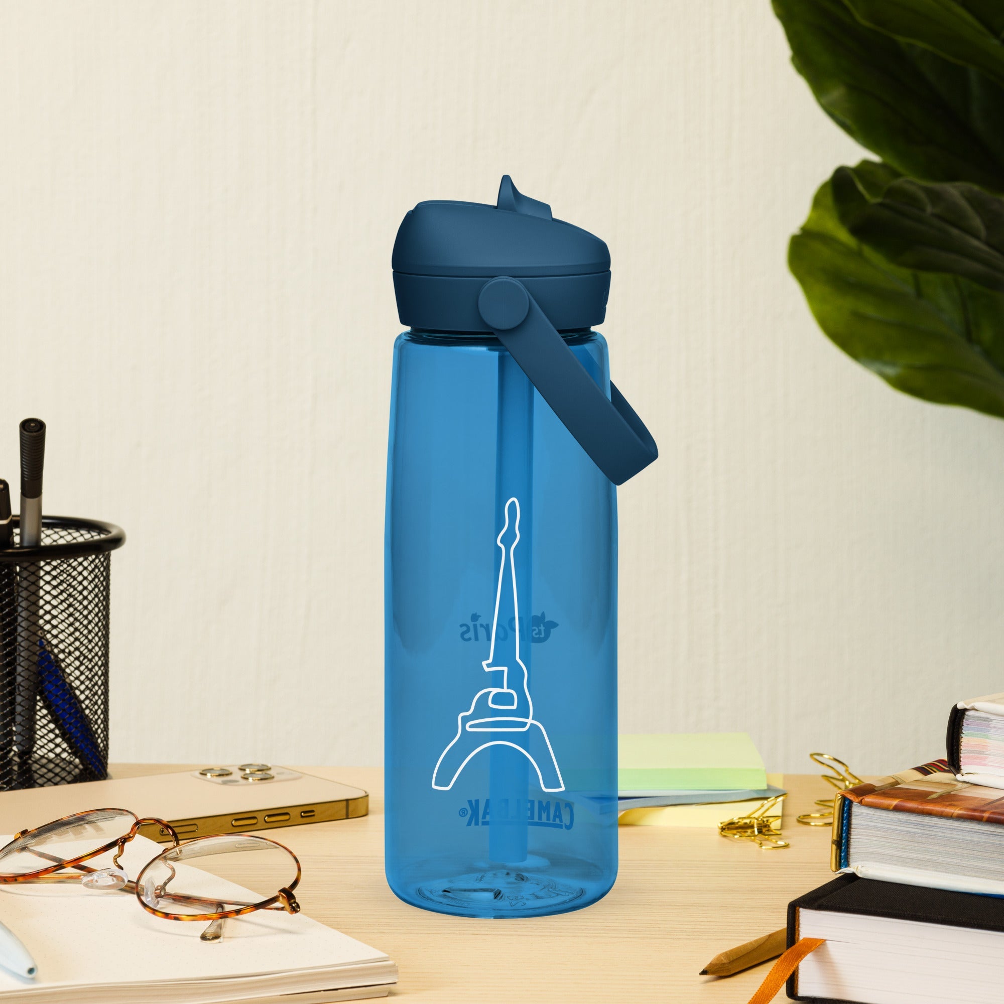 CamelBak® Eddy® by tsgabrielle® • Paris - La Tour Eiffel • Sports Water Bottle • Flip Straw • 4 Colors • 25 oz •