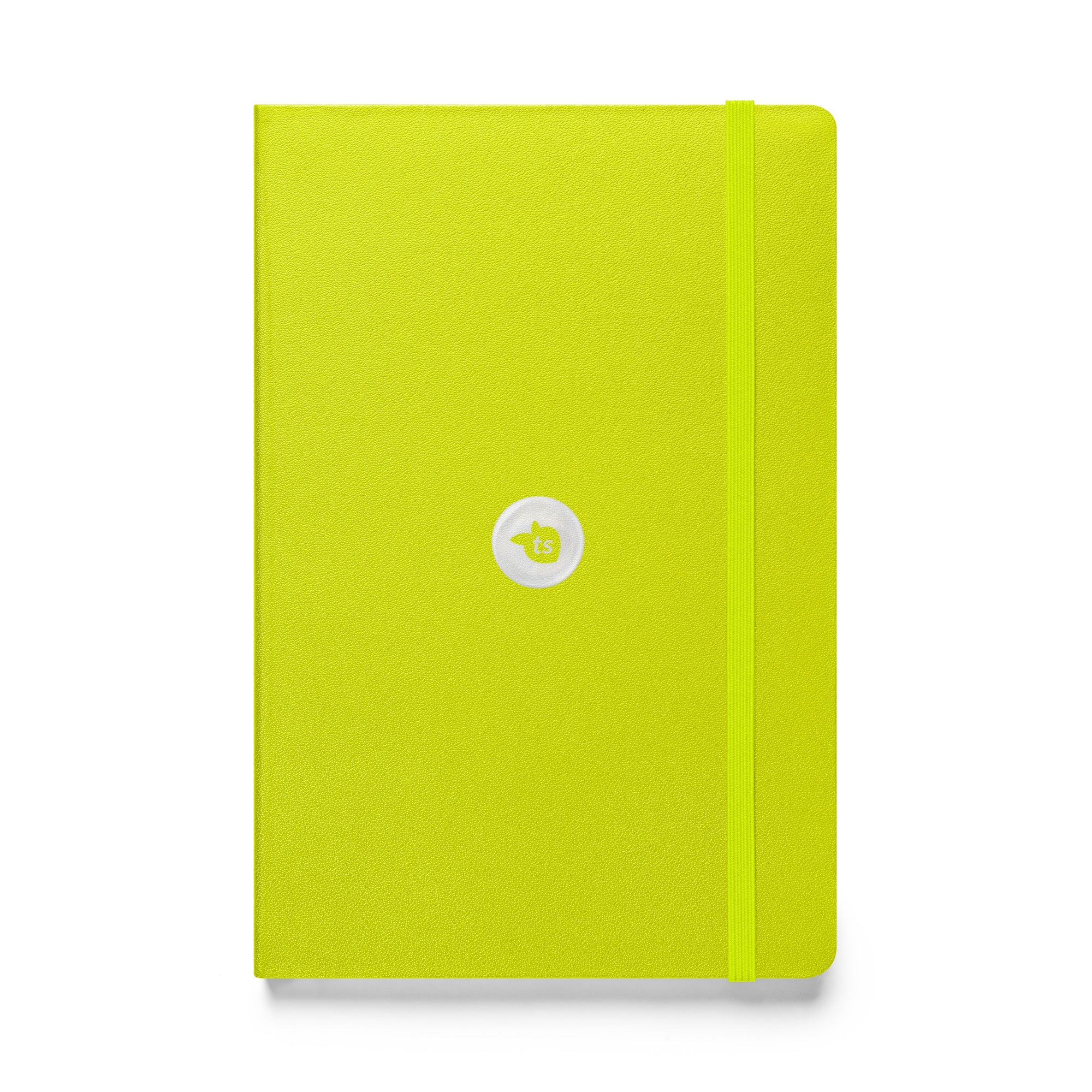 JournalBook® by tsgabrielle • Hardcover Bound Notebook • 8 Colors • Lime Lined Beige