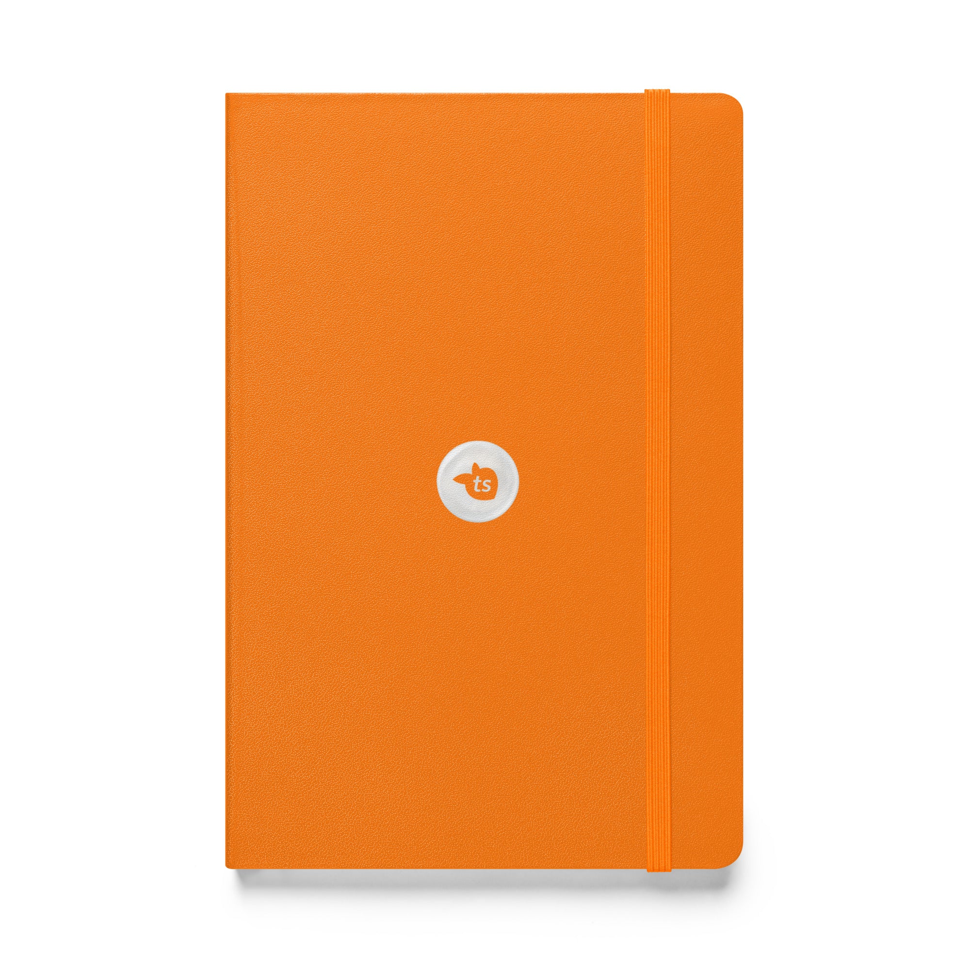 JournalBook® by tsgabrielle • Hardcover Bound Notebook • 8 Colors • Orange Lined Beige