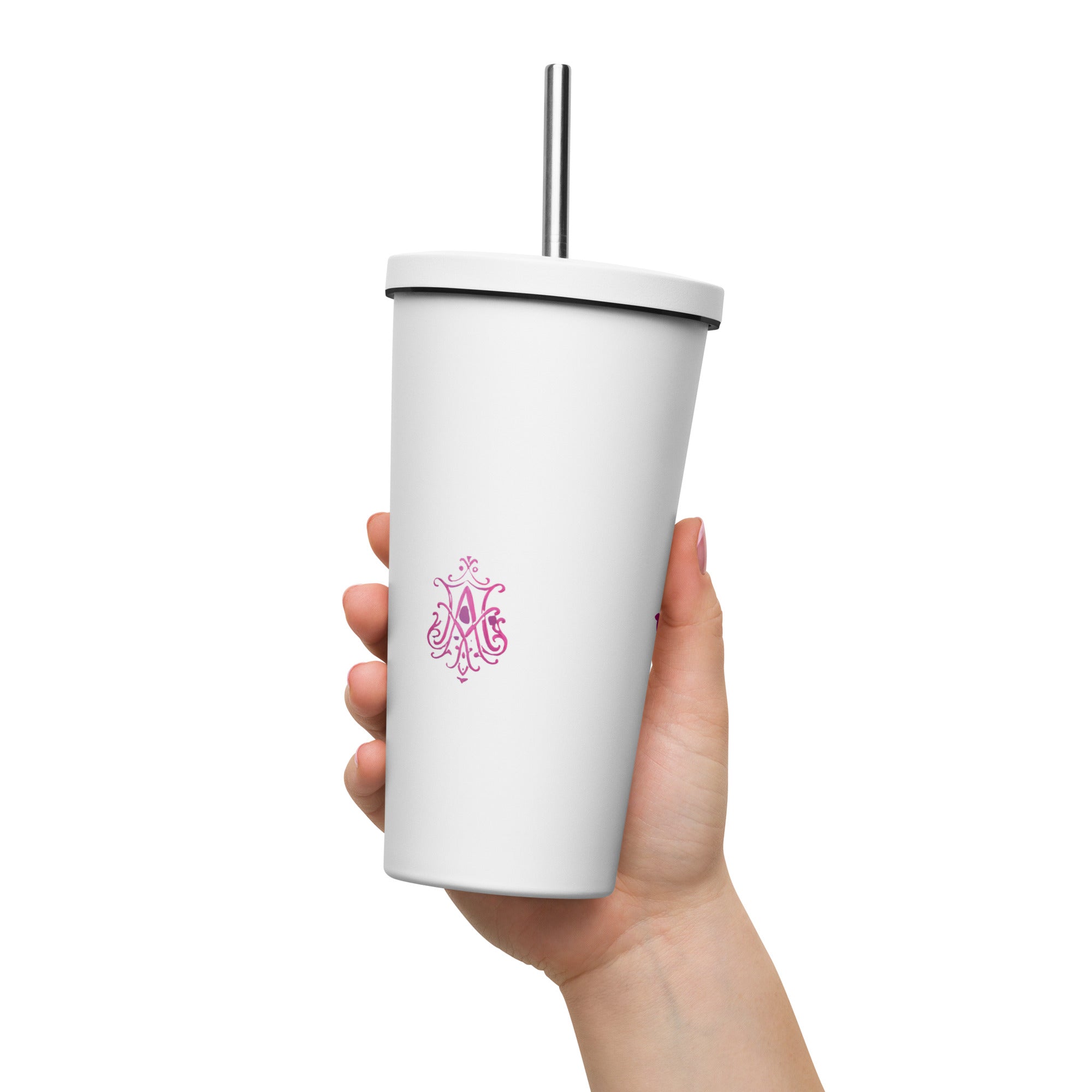 tsgabrielle® • Paris - Marie Antoinette • Tumbler • Stainless Steel • White • 20 oz •