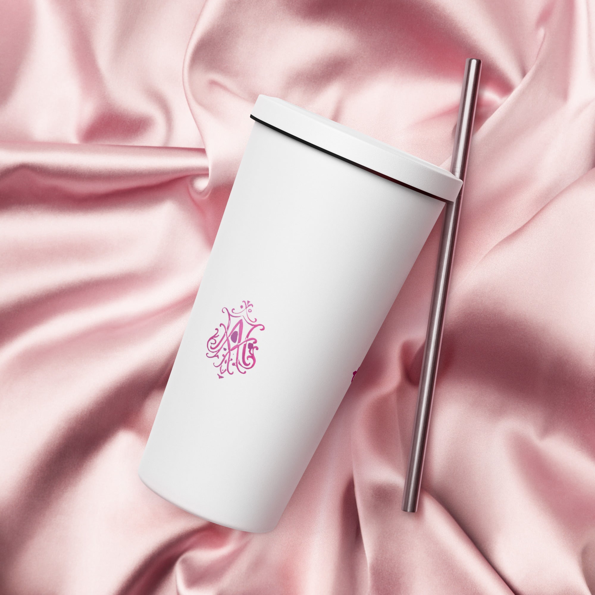 tsgabrielle® • Paris - Marie Antoinette • Tumbler • Stainless Steel • White • 20 oz •