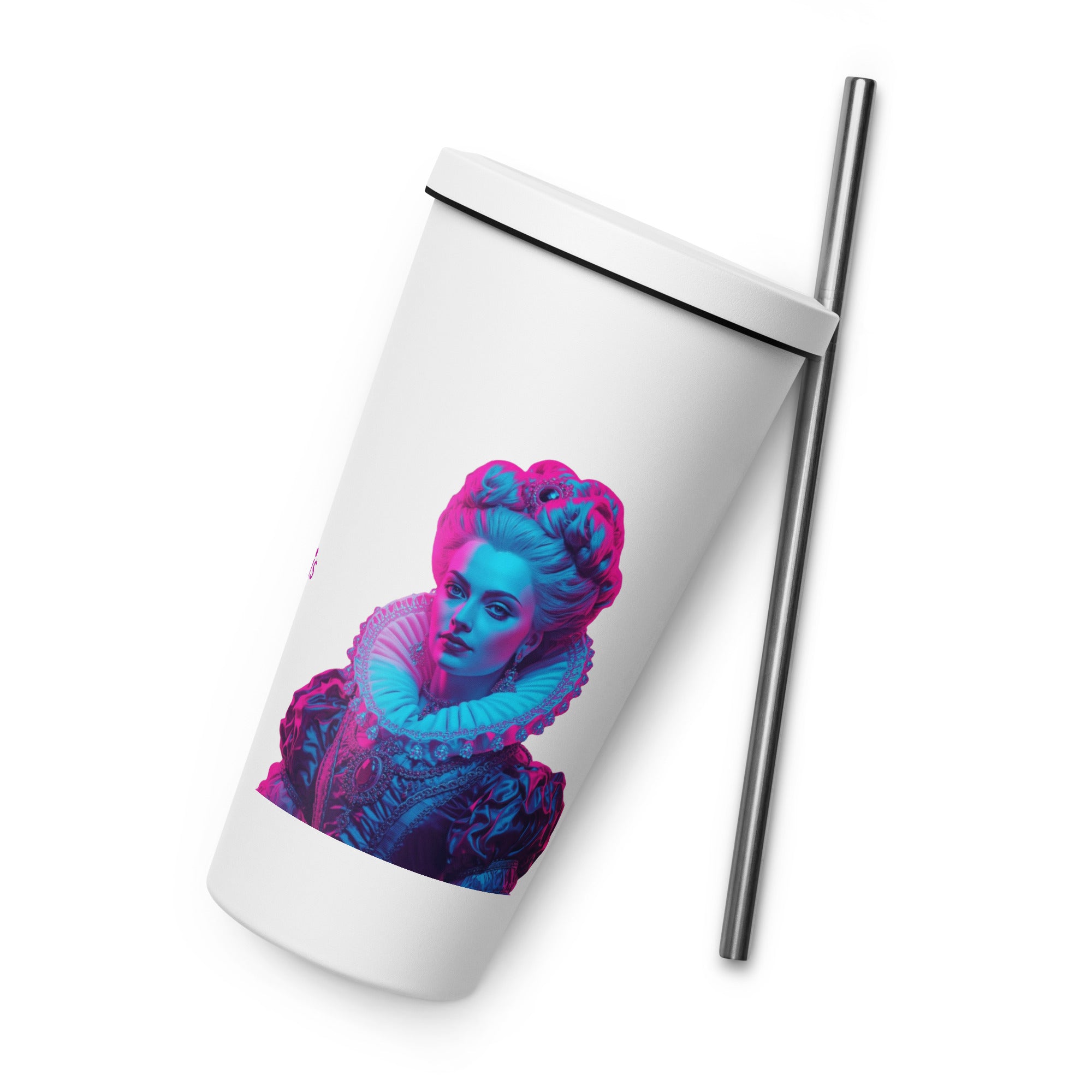 tsgabrielle® • Paris - Marie Antoinette • Tumbler • Stainless Steel • White • 20 oz •