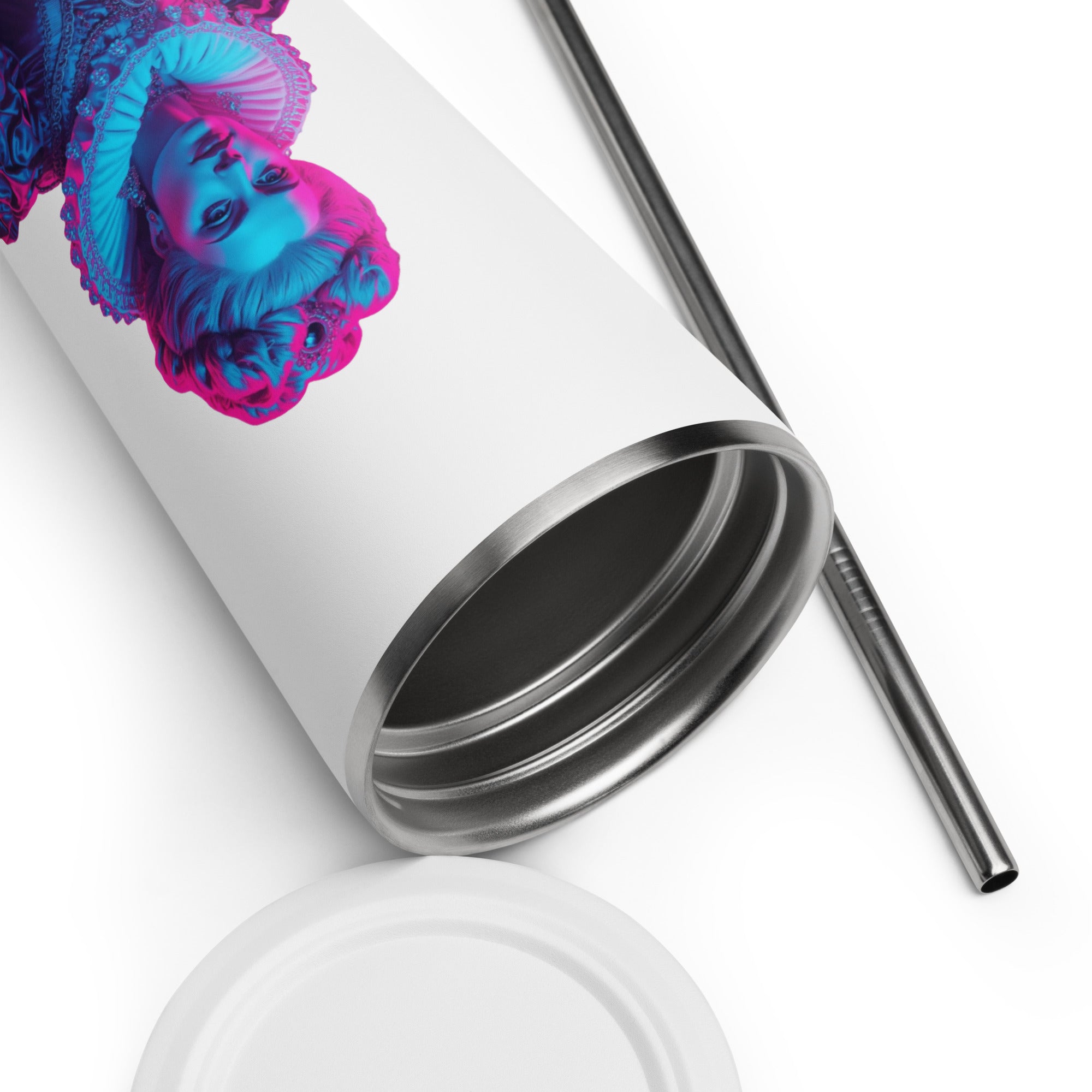 tsgabrielle® • Paris - Marie Antoinette • Tumbler • Stainless Steel • White • 20 oz •