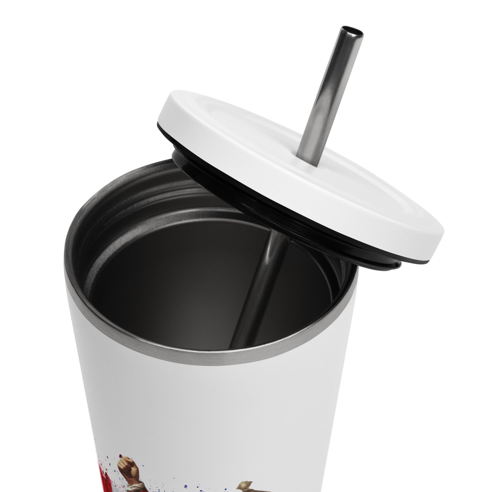 tsgabrielle® • Paris - Napoleon Bonaparte • Tumbler • Stainless Steel • White • 20 oz •