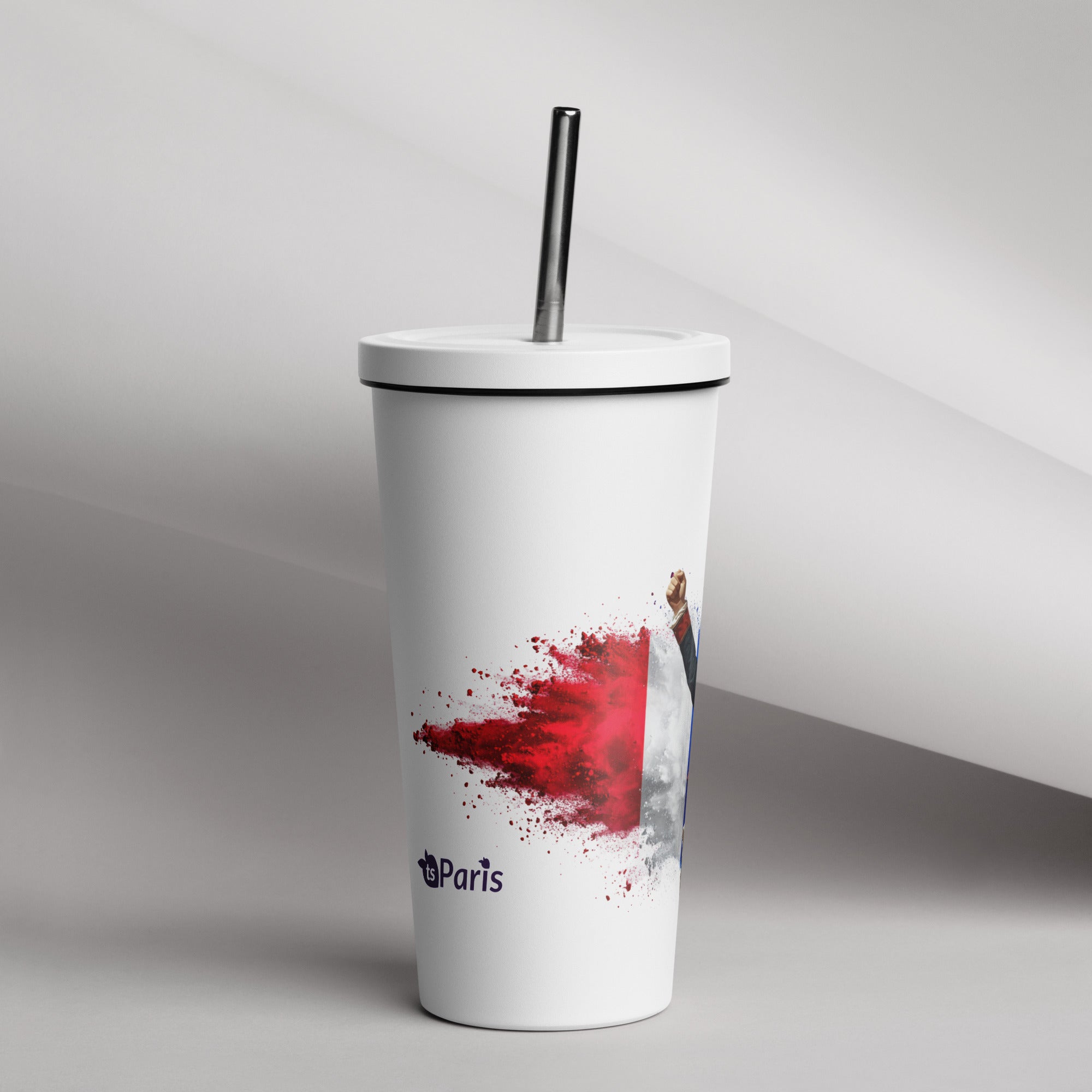 tsgabrielle® • Paris - Napoleon Bonaparte • Tumbler • Stainless Steel • White • 20 oz •