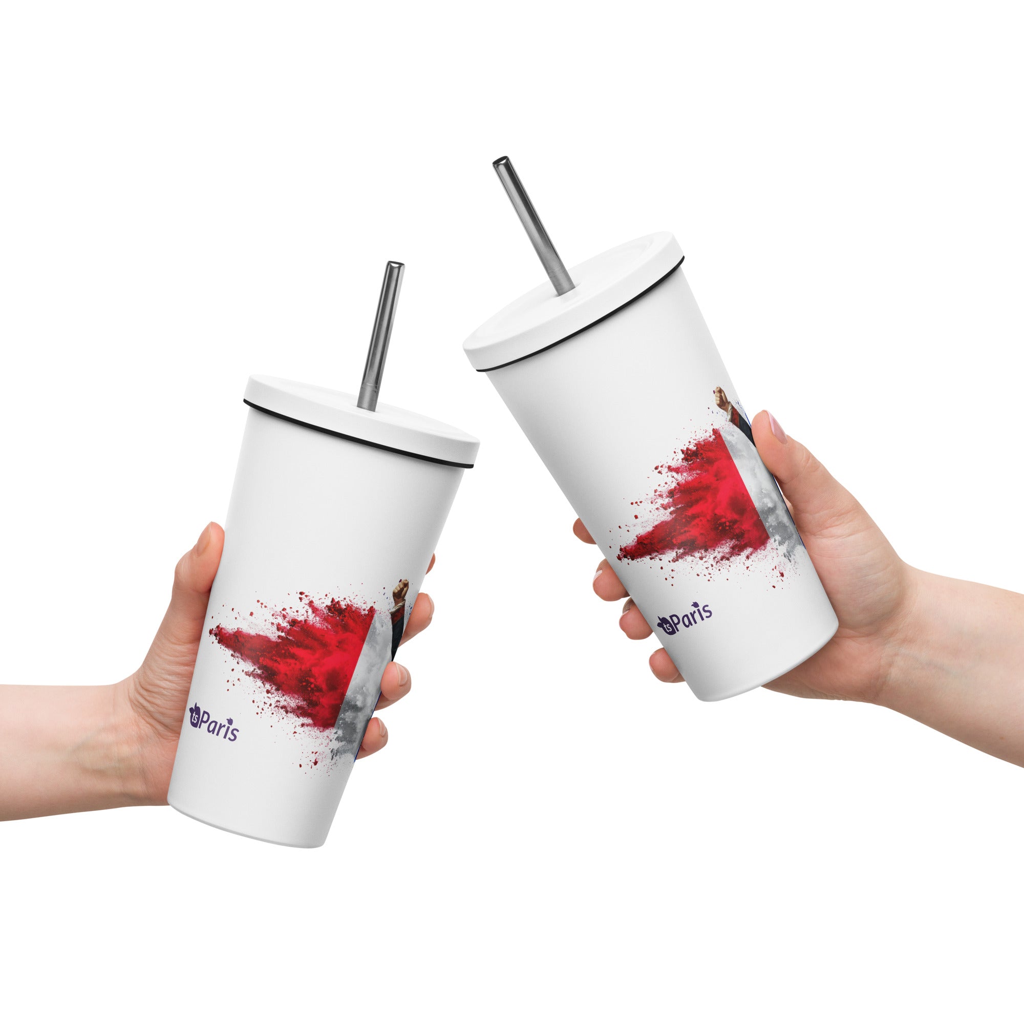 tsgabrielle® • Paris - Napoleon Bonaparte • Tumbler • Stainless Steel • White • 20 oz •