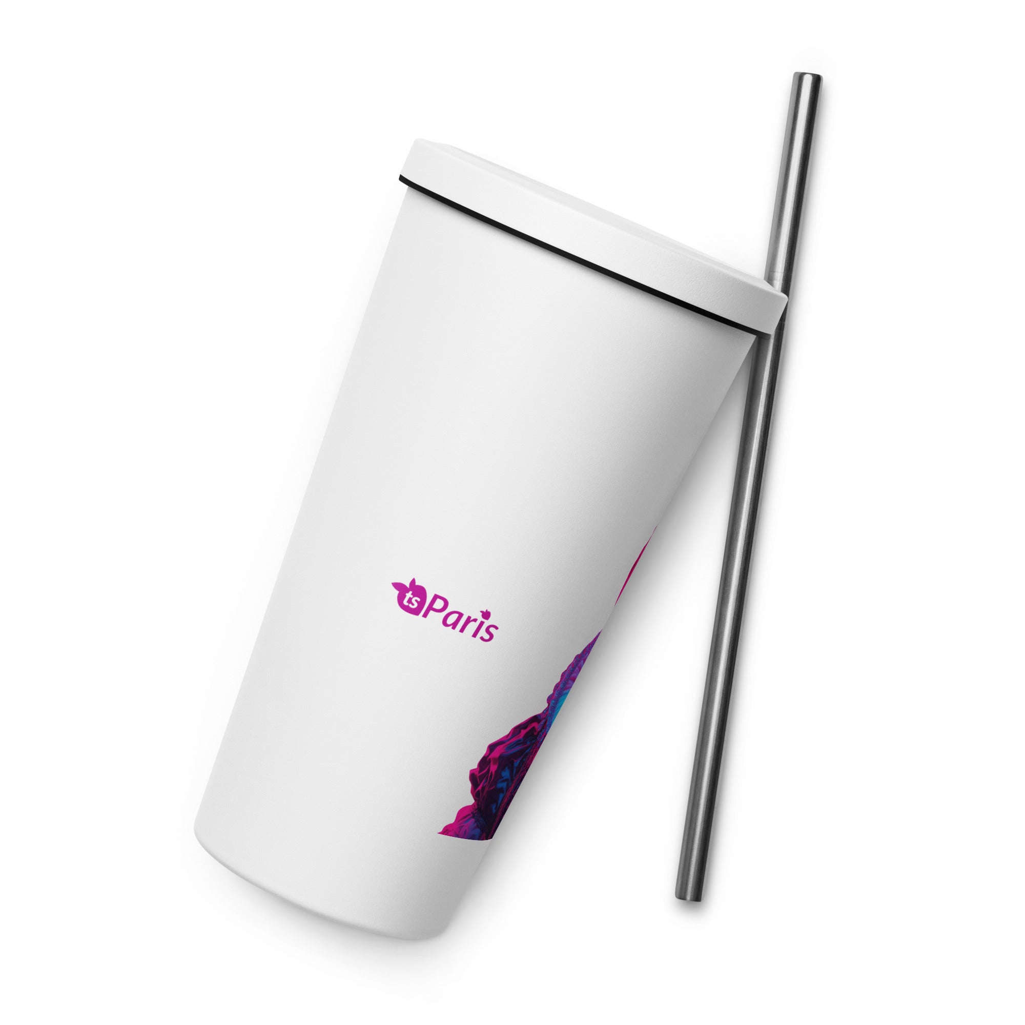 tsgabrielle® • Paris - Marie Antoinette • Tumbler • Stainless Steel • White • 20 oz •