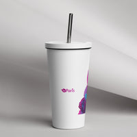 tsgabrielle® • Paris - Marie Antoinette • Tumbler • Stainless Steel • White • 20 oz •