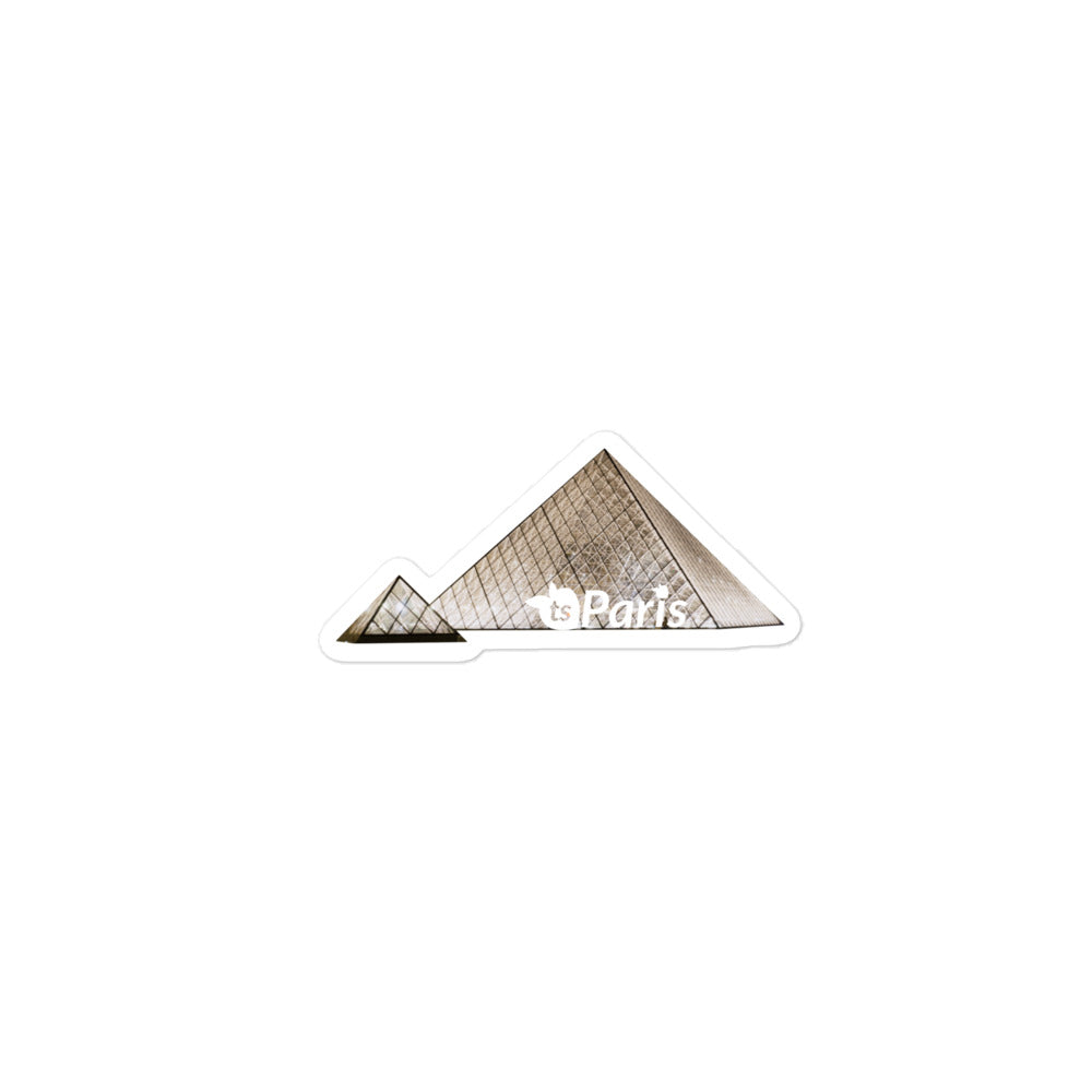 tsgabrielle® • Paris - The Louvre Pyramid • Bubble-Free Sticker • 3 Sizes • 3″×3″ Vinyl Travel