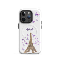 tsgabrielle® • Paris - La Tour Eiffel • Tough Case Compatible with iPhone® • MagSafe® • Latest Models • iPhone 14 Pro White Back cover