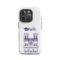 tsgabrielle® • Paris - Notre-Dame Cathedral • Tough Case Compatible with iPhone® • White • MagSafe® • Latest Models • iPhone 16 Pro White Back cover