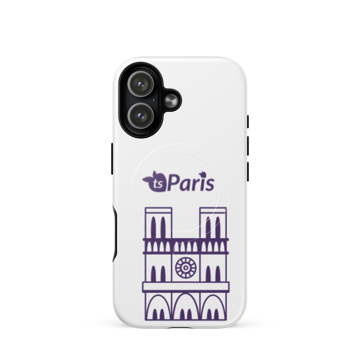 tsgabrielle® • Paris - Notre-Dame Cathedral • Tough Case Compatible with iPhone® • White • MagSafe® • Latest Models • iPhone 17 White Back cover