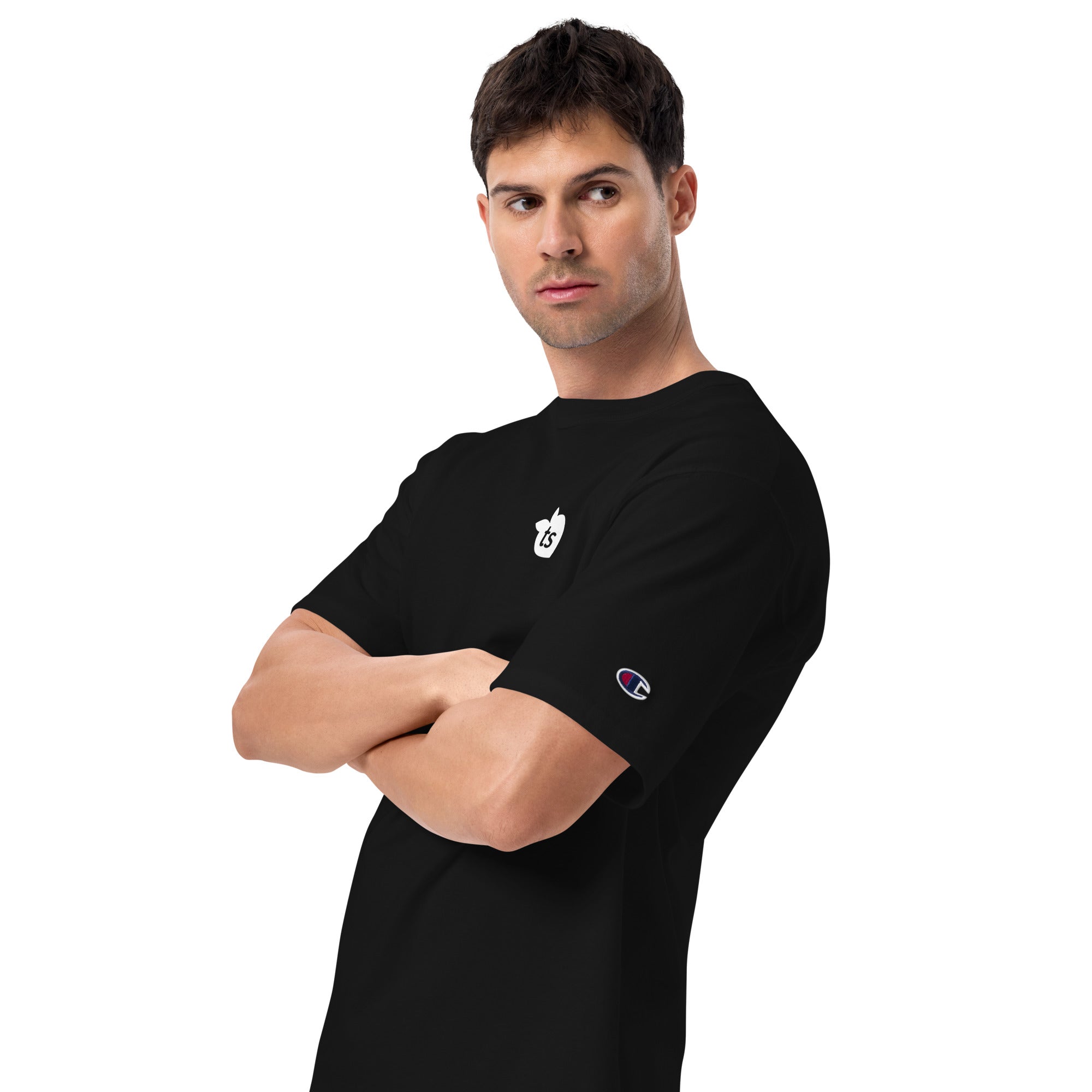 Champion® by tsgabrielle® • For Him 👔 • T-Shirt • 2 Colors • 100% Cotton • Black Cotton