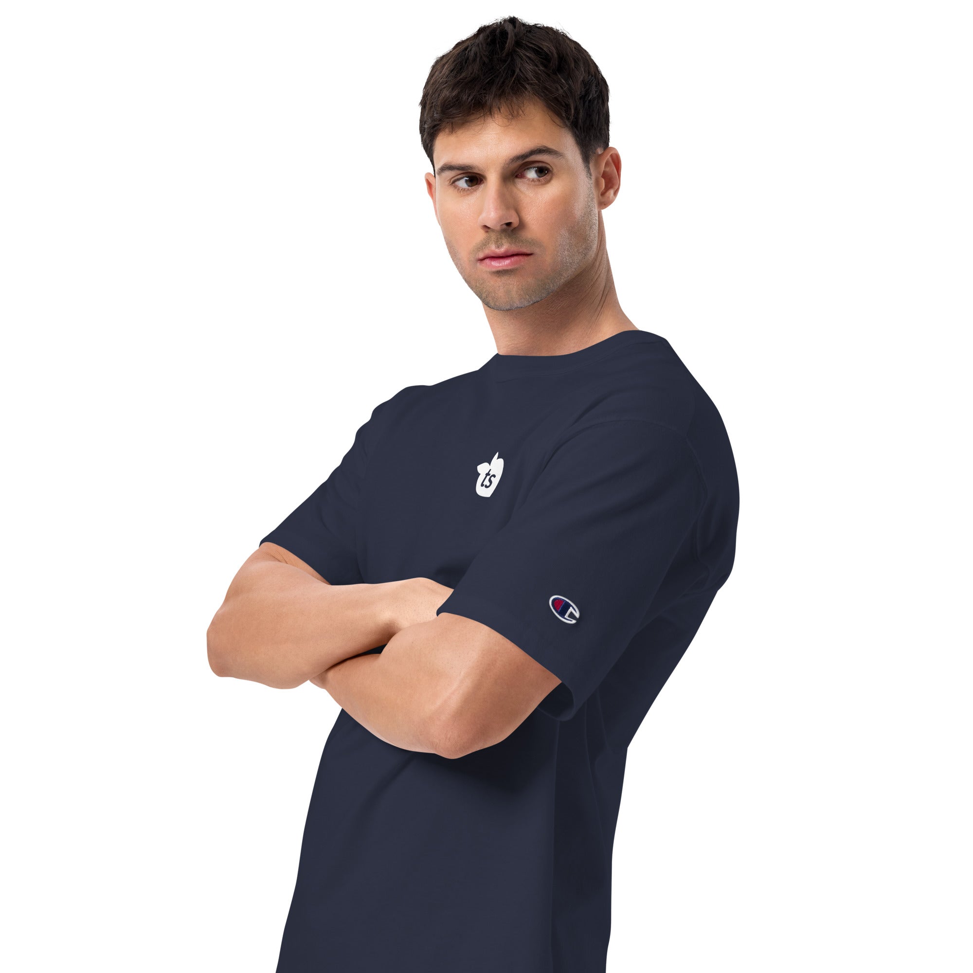 Champion® by tsgabrielle® • For Him 👔 • T-Shirt • 2 Colors • 100% Cotton • Navy Cotton