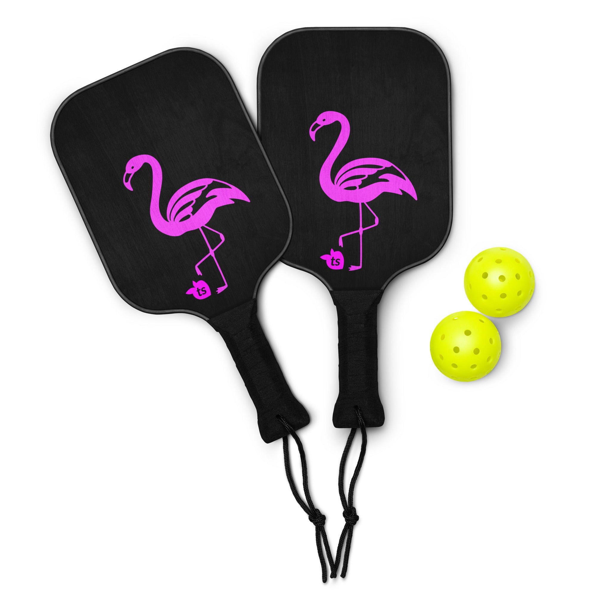tsgabrielle® • Flamant 🦩 Rose • Pickleball Paddle Set