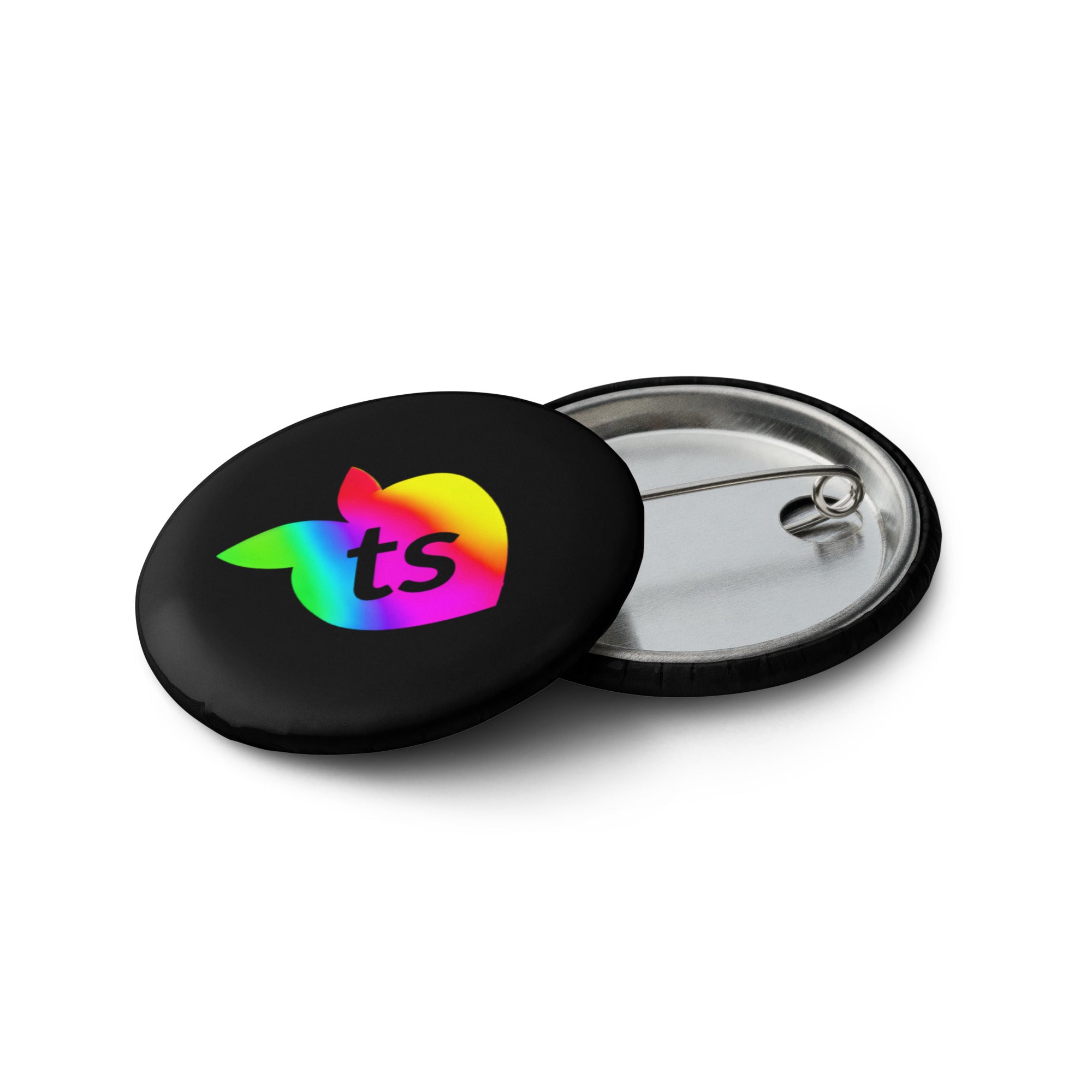tsgabrielle® • Pride 25 • Set of 5 Pin Buttons • Black