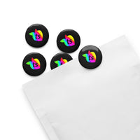 tsgabrielle® • Pride 25 • Set of 5 Pin Buttons • Black