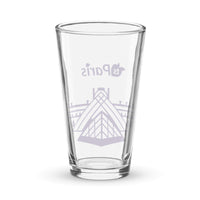 tsgabrielle® • Paris - The Louvre Pyramid • Shaker Pint Glass • 473 ml